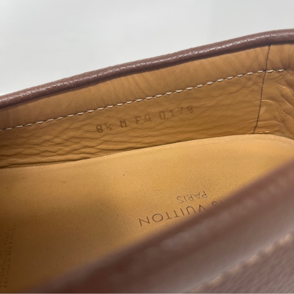 Authentic Louis Vuitton Monte Carlo Brown Leather Men’s Slip On Loafer LV US 8.5 - Picture 6 of 7